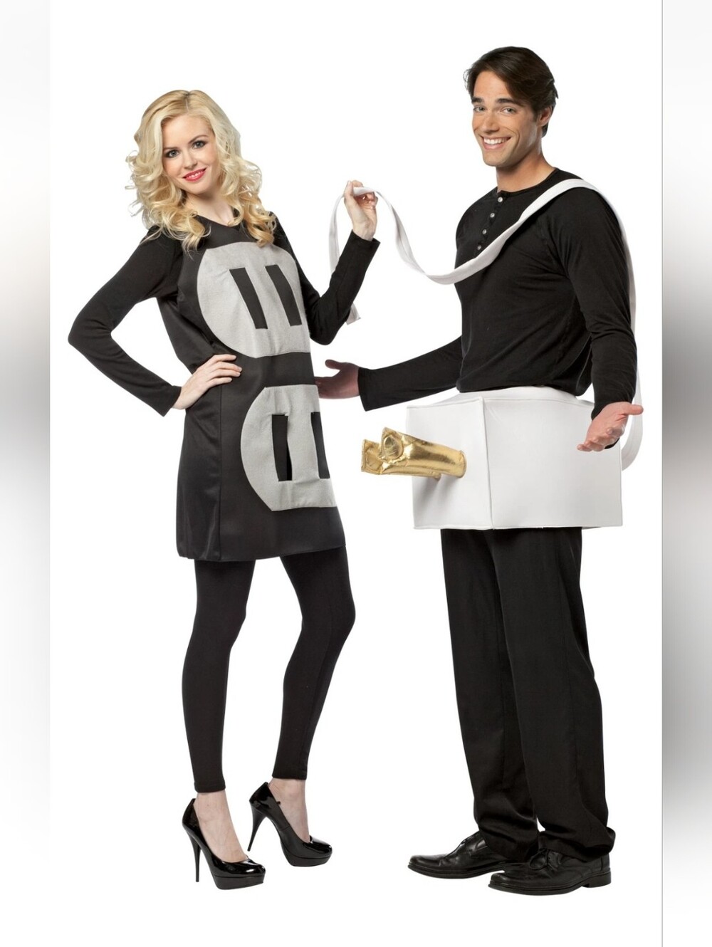 NEW Rasta Imposta Plug & Socket Couples Adult One Size Halloween Costume